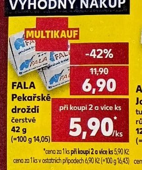 Fala Pekařské droždí čerstvé 42 g