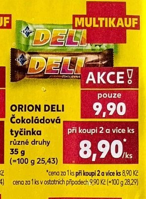 Orion Deli Čokoládová tyčinka 35 g