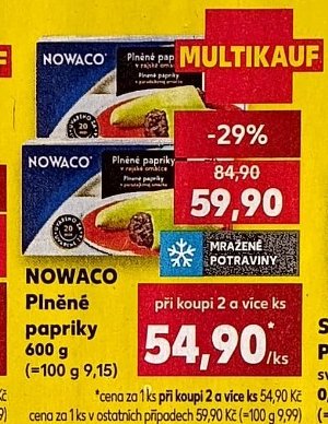 Nowaco Plněné papriky 600 g