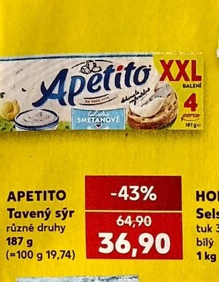 APETITO Tavený sýr