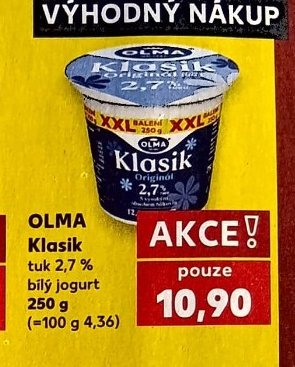 OLMA Klasik bílý jogurt