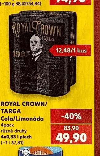 ROYAL CROWN / TARGA Cola/Limonáda