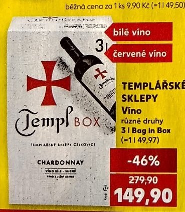 TEMPLÁŘSKÉ SKLEPY Víno