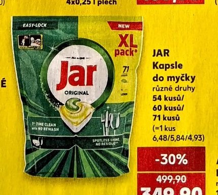 JAR Kapsle do myčky