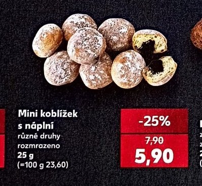 Mini koblížek s náplní
