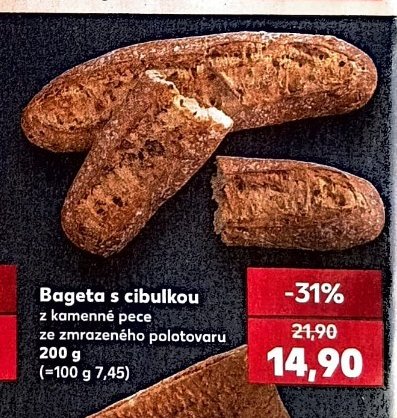 Bageta s cibulkou