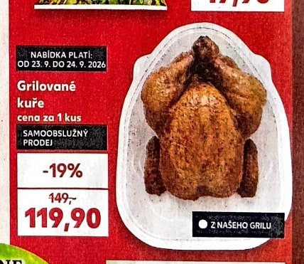 Grilované kuře