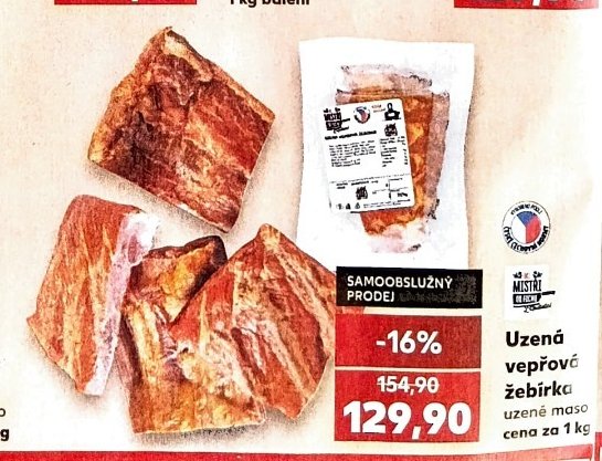 Uzená vepřová žebírka