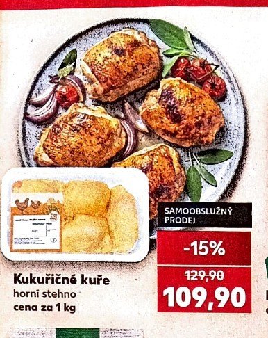 Kukuřičné kuře horní stehno