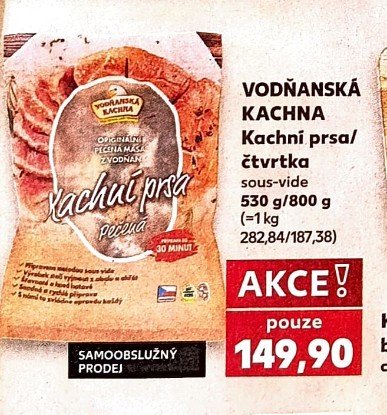 Vodňanská kachna kachní prsa/čtvrtka sous-vide