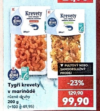 Blue Bay Tygří krevety v marinádě