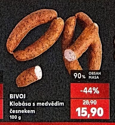 BIVOJ Klobása s medvědím česnekem