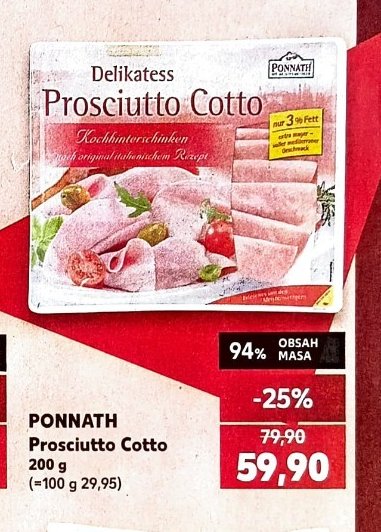 PONNATH Prosciutto Cotto