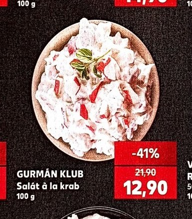 GURMÁN KLUB Salát á la krab