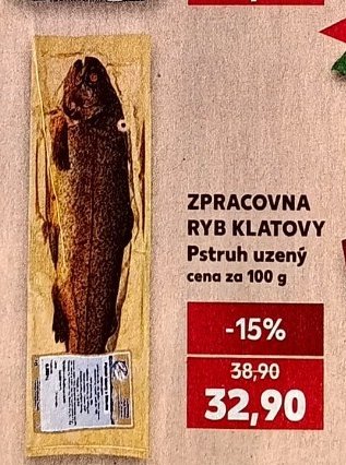 ZPRACOVNA RYB KLATOVY Pstruh uzený