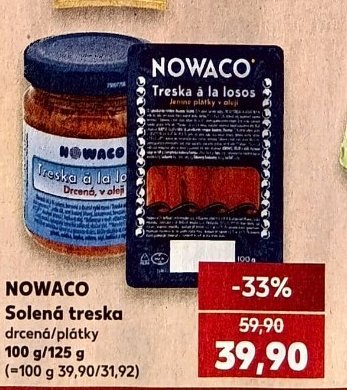 NOWACO Solená treska