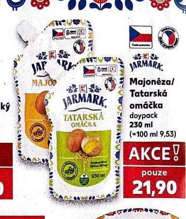 JARMARK Majonéza/Tatarská omáčka 230 ml