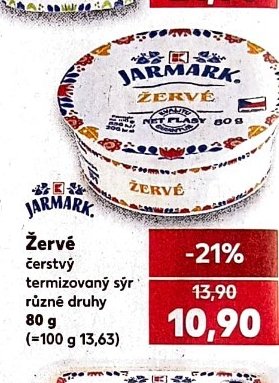 JARMARK Žervé termizovaný sýr 80 g