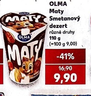 OLMA Maty Smetanový dezert 110 g