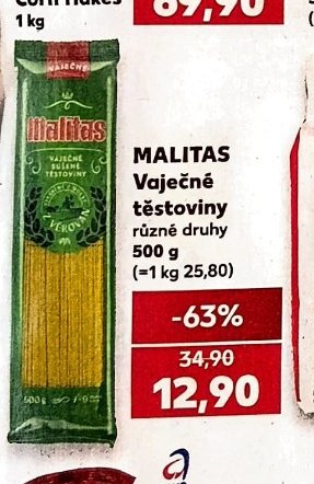 MALITAS Vaječné těstoviny