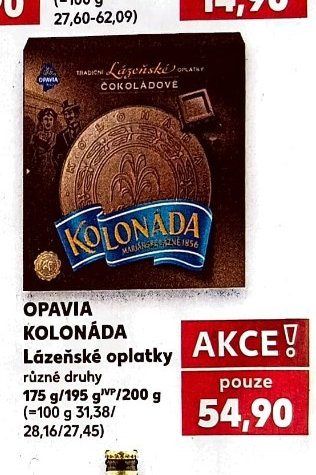 OPAVIA KOLONÁDA Lázeňské oplatky