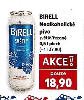 BIRELL Nealkoholické pivo
