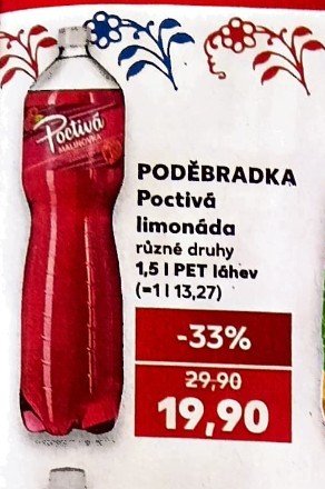 PODĚBRADKA Poctivá limonáda