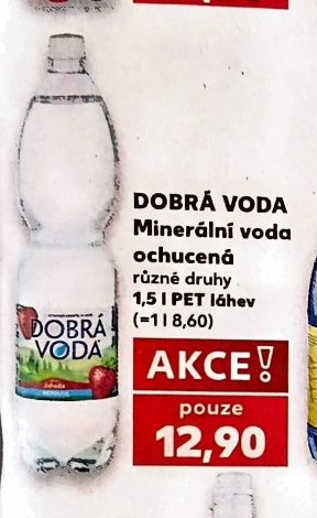 DOBRÁ VODA Minerální voda ochucená