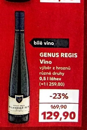 GENUS REGIS Víno