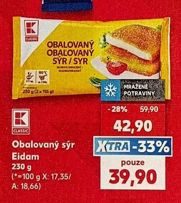 Classic Obalovaný sýr Eidam