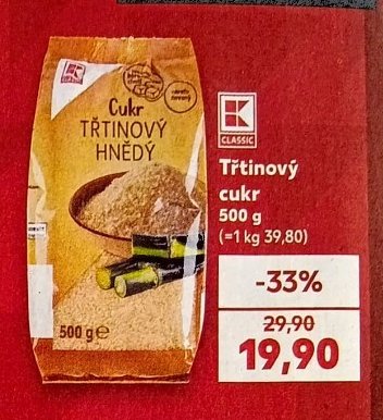 Cukr třtinový hnědý