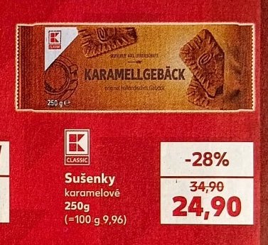 Sušenky karamelové