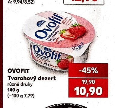 OVOFIT Tvarohový dezert