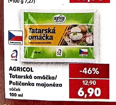 AGRICOL Tatarská omáčka/Polička majonéza