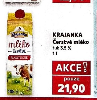 KRAJANKA Čerstvé mléko