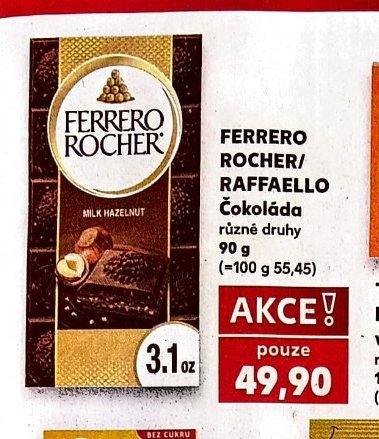 FERRERO ROCHER/RAFFAELLO Čokoláda