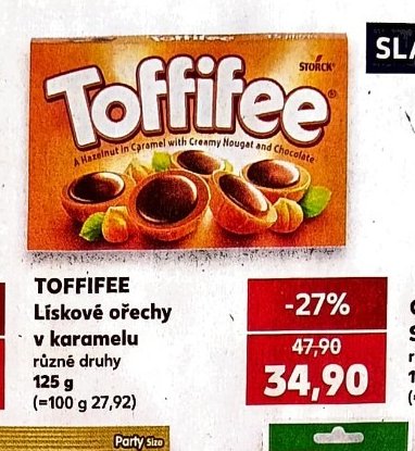 TOFFIFEE Lískové ořechy v karamelu