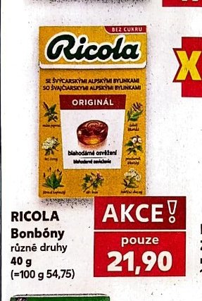 RICOLA Bonbóny