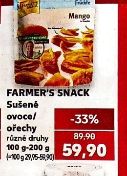 FARMER'S SNACK Sušené ovoce/ořechy