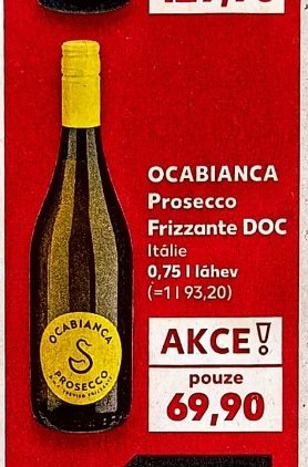 OCABIANCA Prosecco Frizzante DOC