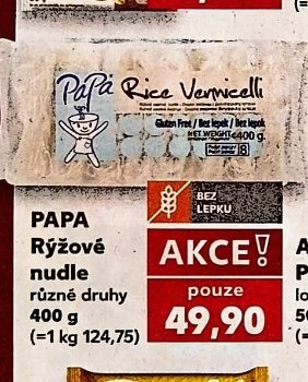 PAPA Rýžové nudle