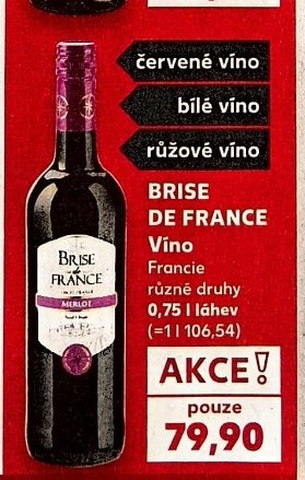 BRISE DE FRANCE Víno