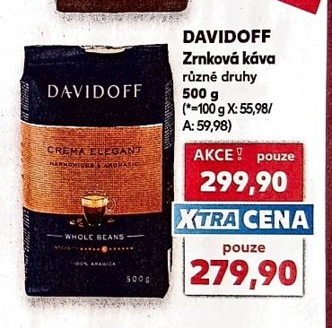 Davidoff Zrnková káva