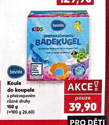 Bevola Koule do koupele s překvapením