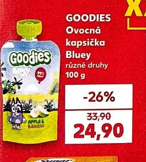 Goodies Ovocná kapsička Bluey