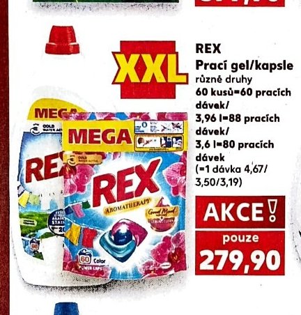 REX Prací gel/kapsle