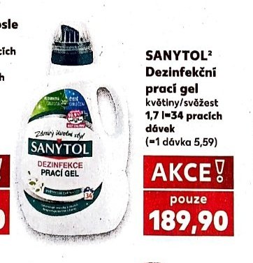 SANYTOL Dezinfekční prací gel