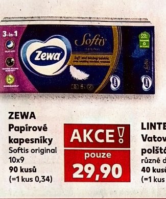 ZEWA Papírové kapesníky 90 kusů