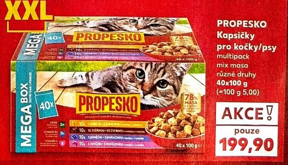 PROPESKO Kapsičky pro kočky/psy 40x100 g