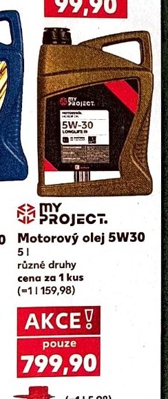 Motorový olej My Project 5W30 5l